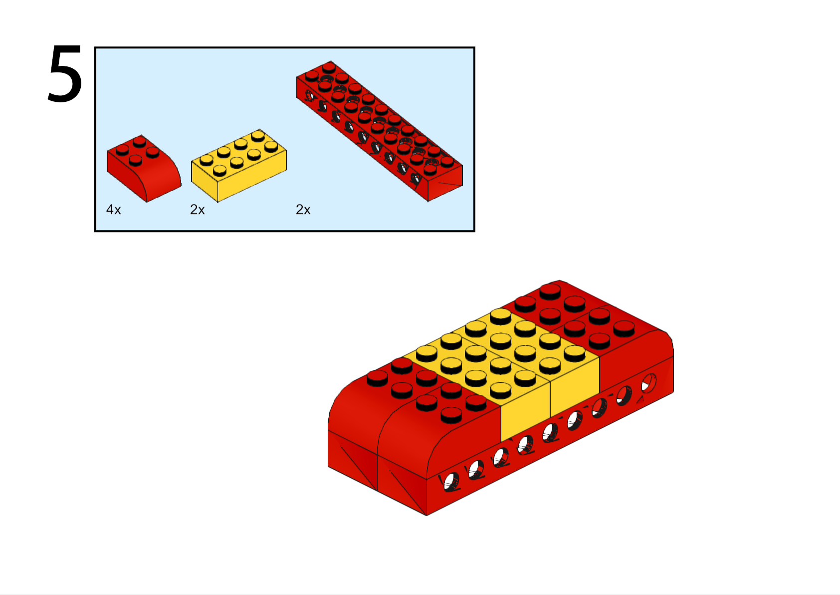 摇摇车拼搭步骤5