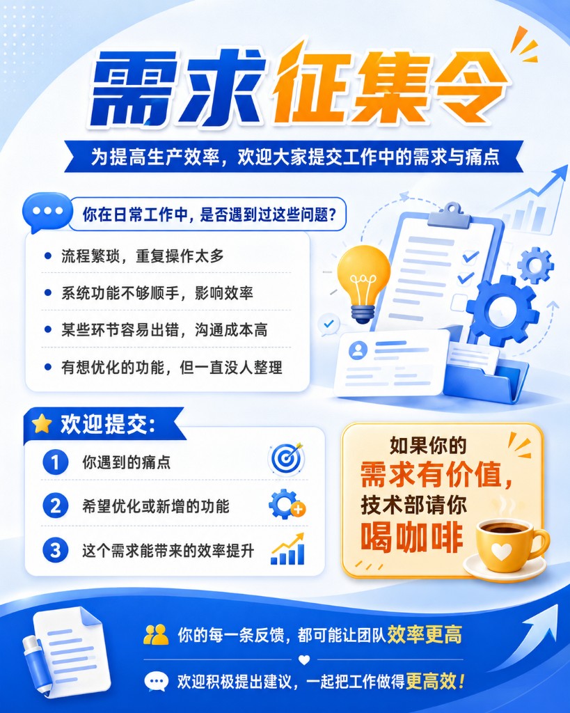 需求征集令